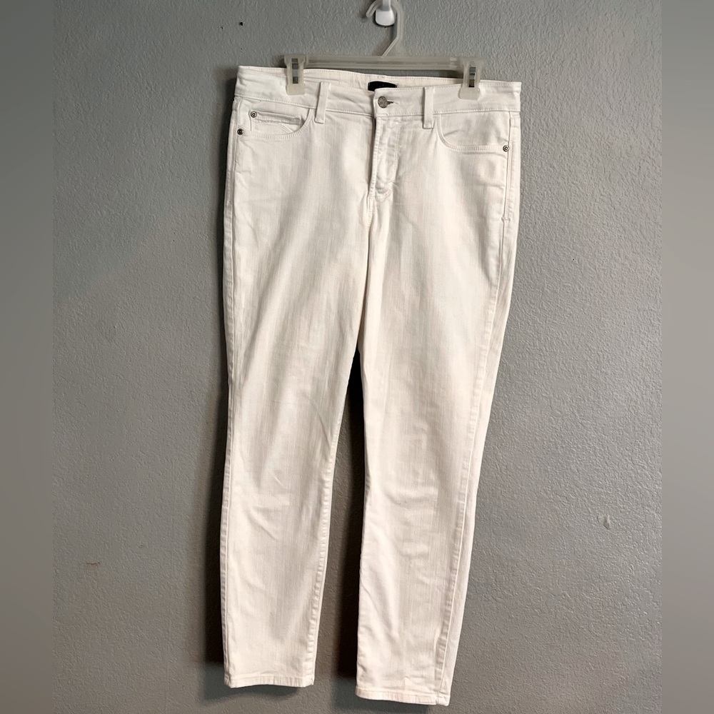 NYDJ Clarissa ankle length white jeans